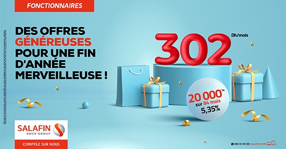 Offre fin d'année 20 000 DH Fonctionnaires VF