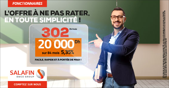 Offre fin d'année 20 000 DH Fonctionnaires VF