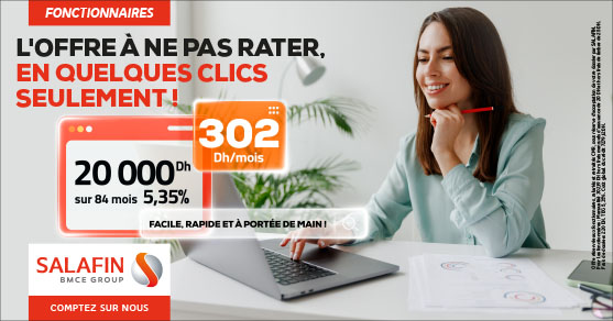 Offre fin d'année 20 000 DH Fonctionnaires VF